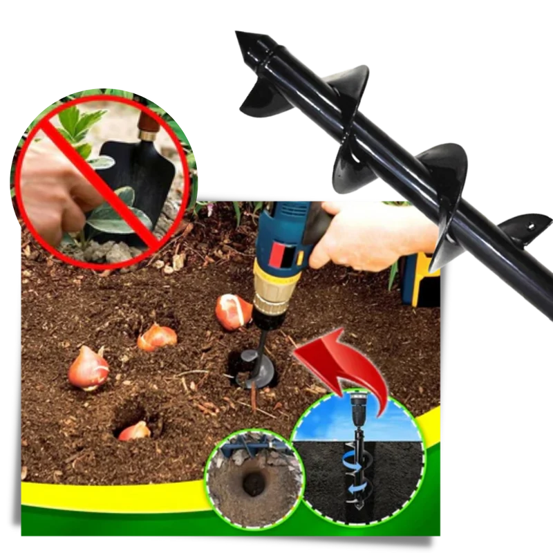 Garten-Erdbohrer-Aufsatz