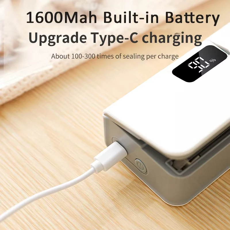 SnapSeal™ | Beutel-Versiegler – Luftdicht, USB-C & wiederverwendbar