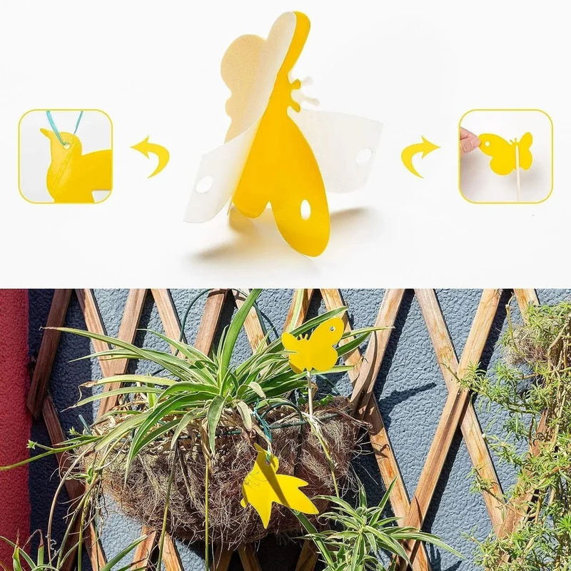 PestiGuard™ | Pflanzenfallen – 59er Set, ungiftig & wetterfest gegen Insekten
