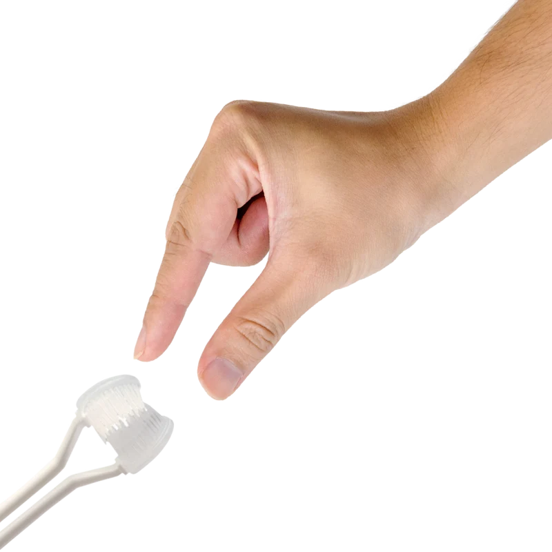 Dreiseitige Zahnbürste für Erwachsene und Kinder