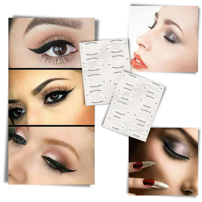 Packung schnelle Eyeliner-Schablonen
