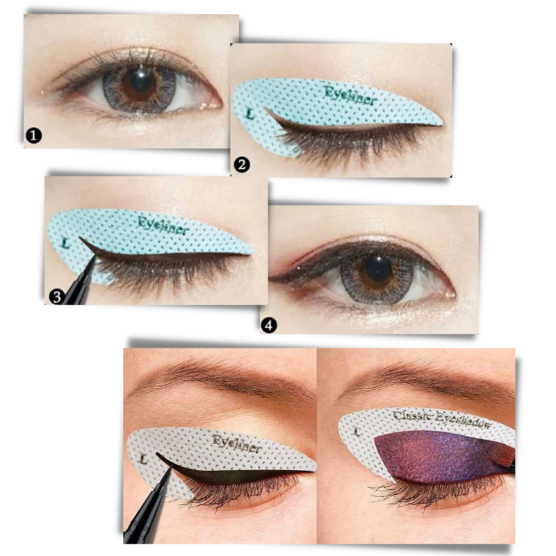 Packung schnelle Eyeliner-Schablonen