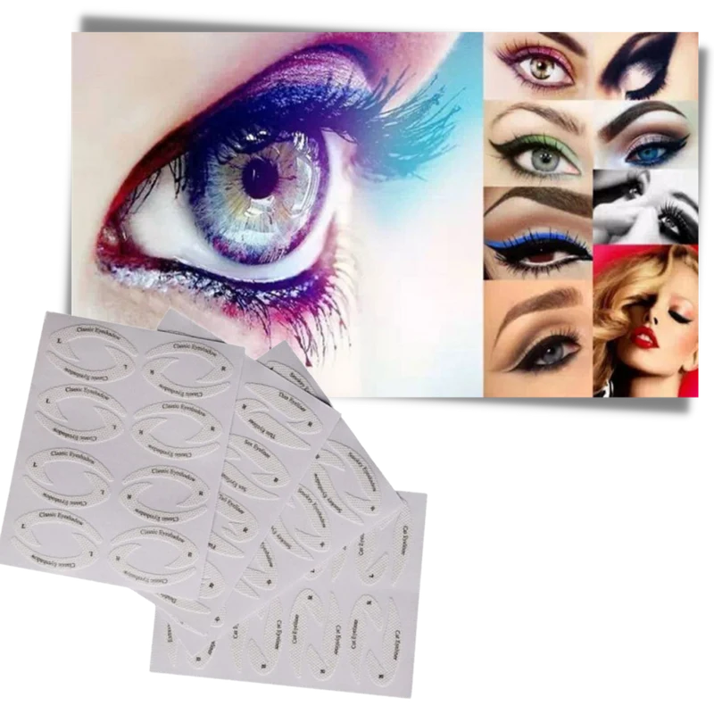 Packung schnelle Eyeliner-Schablonen