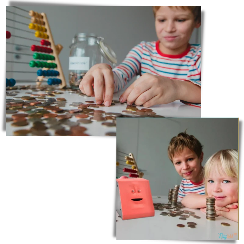 Geld fressende Spardose