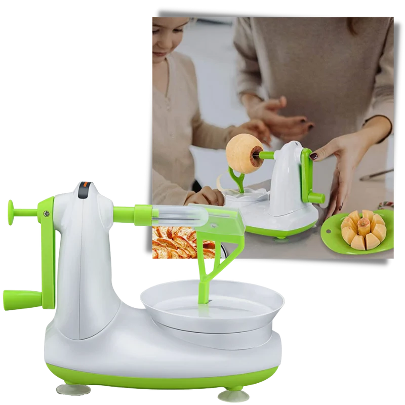 Obstschäler mit Handkurbel