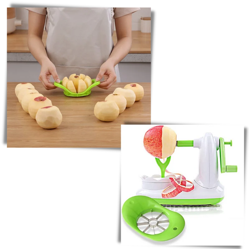 Obstschäler mit Handkurbel