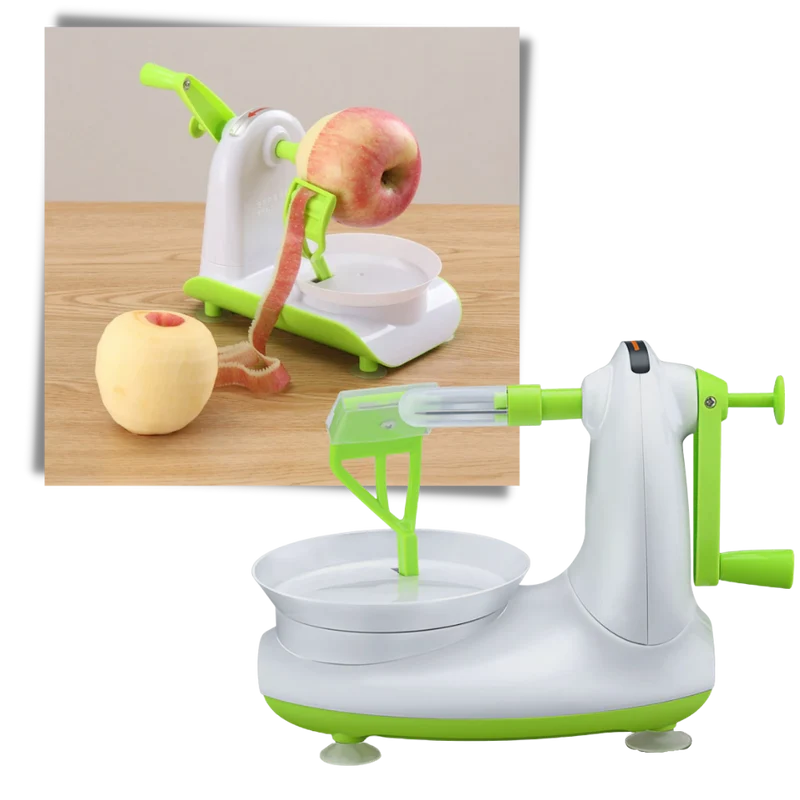 Obstschäler mit Handkurbel