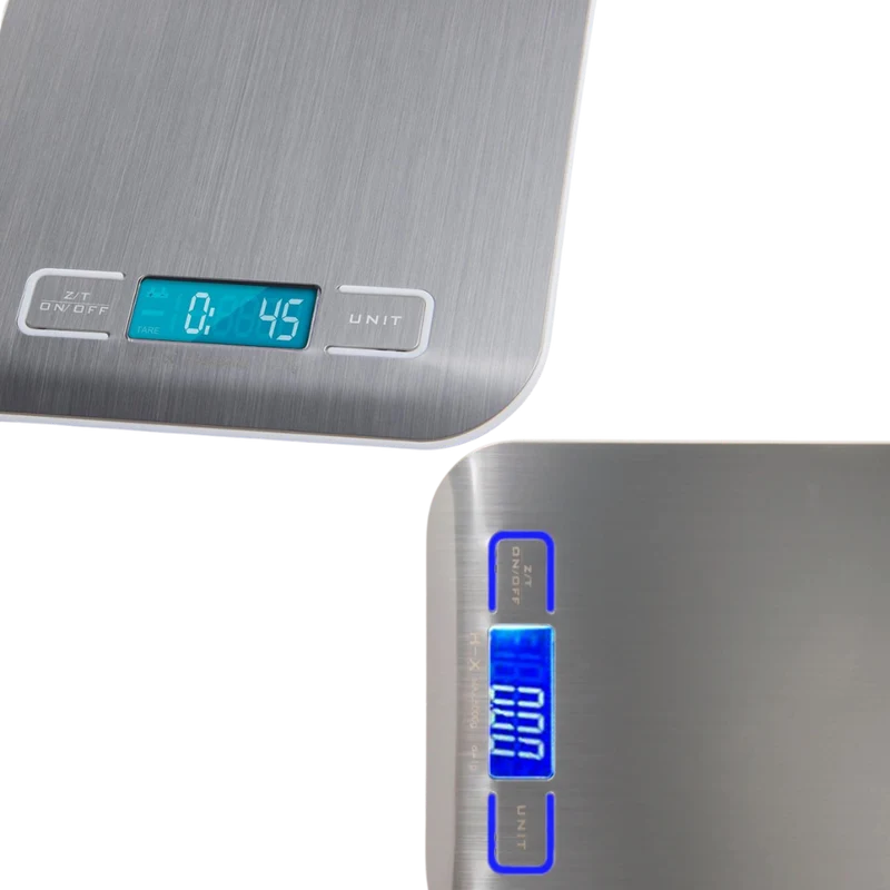 Skanto LCD-Digital-Küchenwaage aus Edelstahl