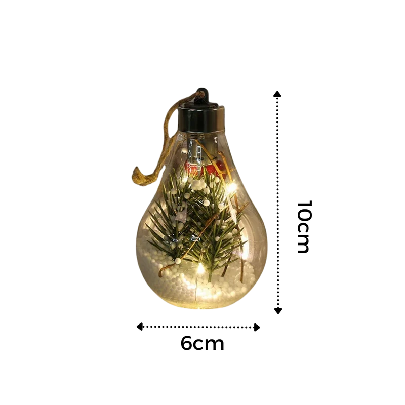 LED-Transparente Weihnachtsbaumkugel-Glühbirne
