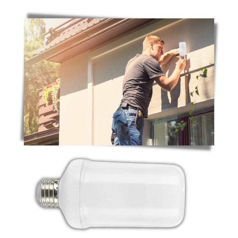 LED-Lampe mit Flammeneffekt