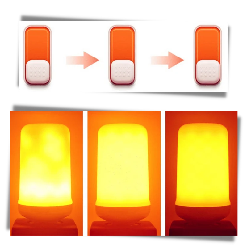 LED-Lampe mit Flammeneffekt