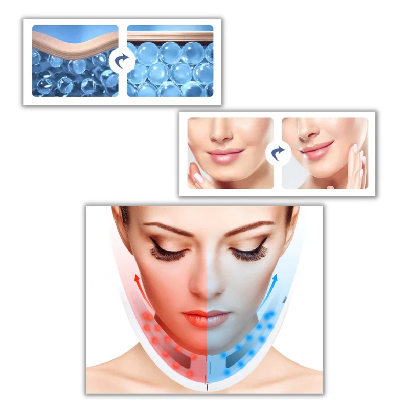 V-förmiger Gesichtsmassager