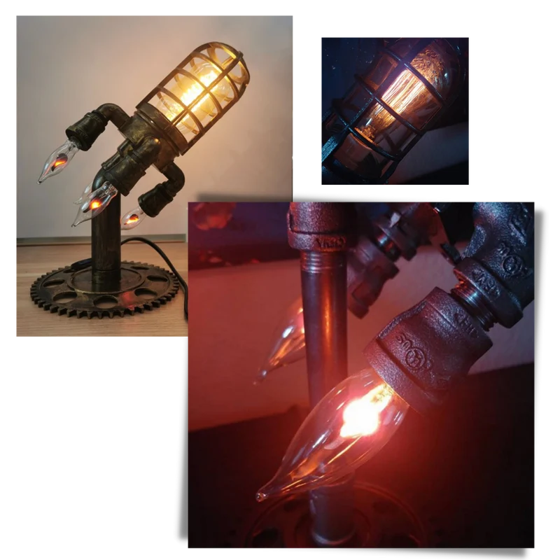 Raketenförmige LED-Lampe