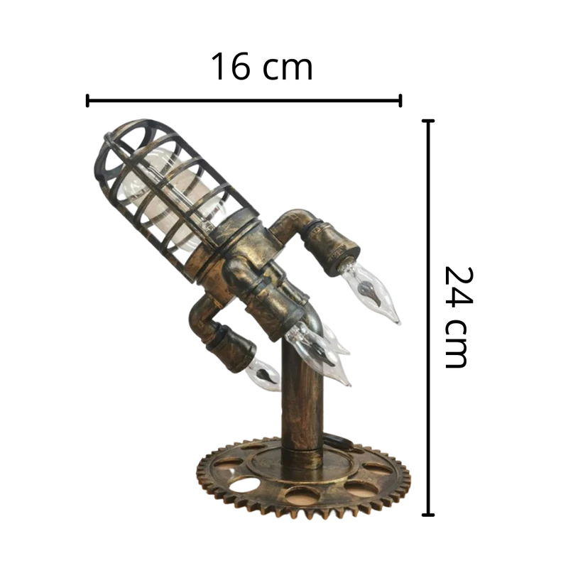Raketenförmige LED-Lampe