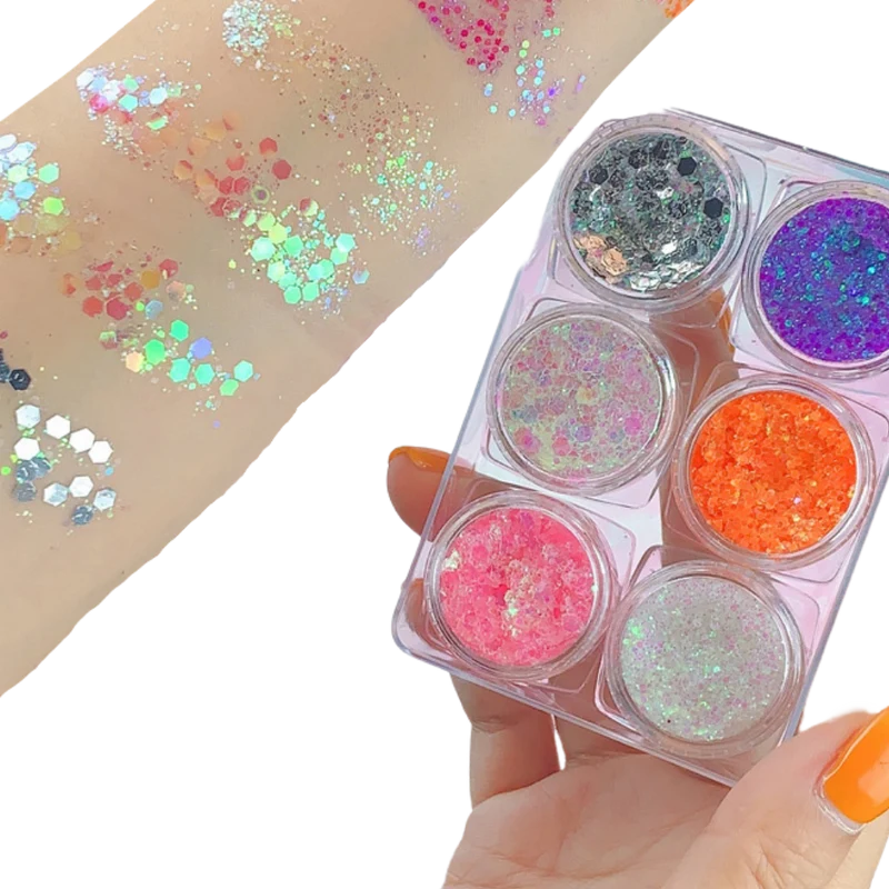 Glitzer-Set für Gesicht und Körper