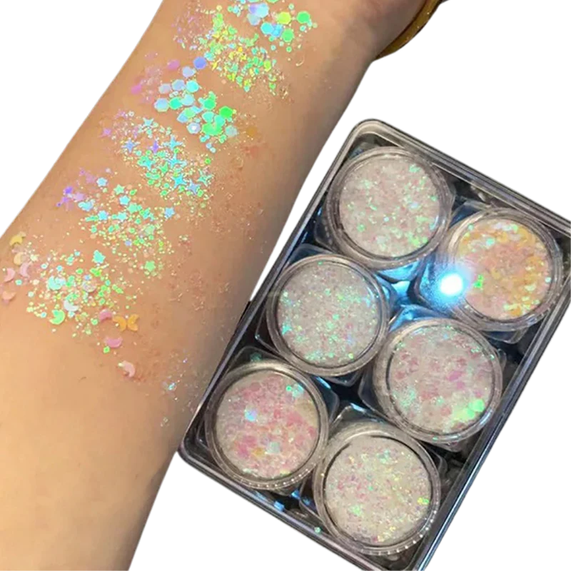 Glitzer-Set für Gesicht und Körper