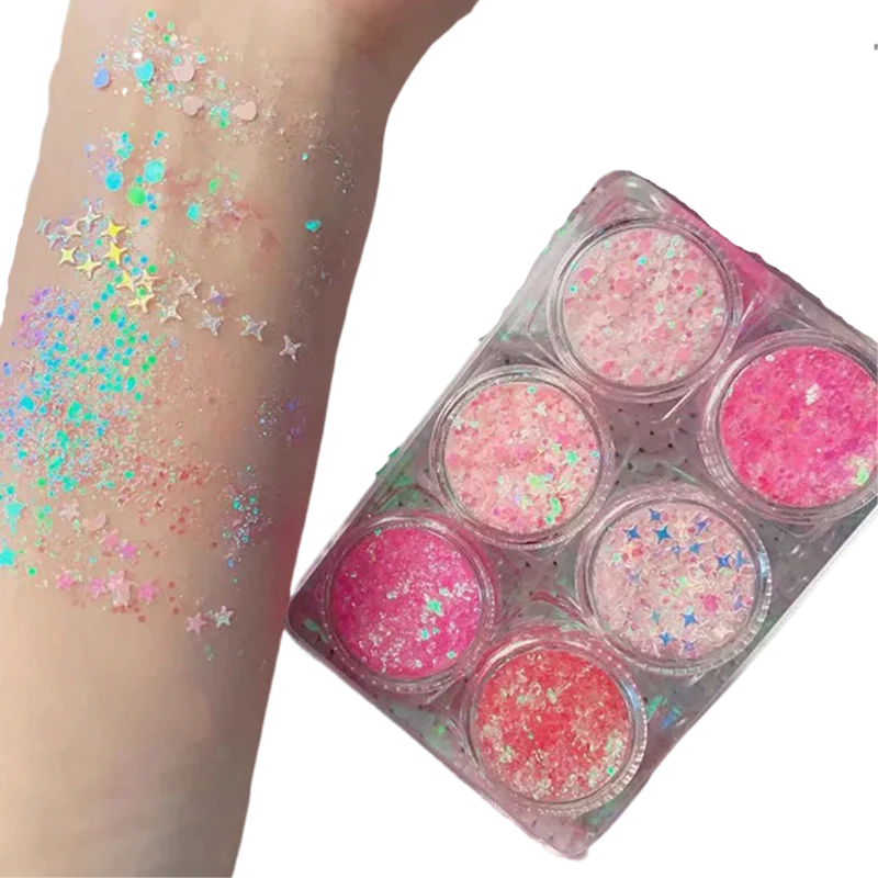 Glitzer-Set für Gesicht und Körper
