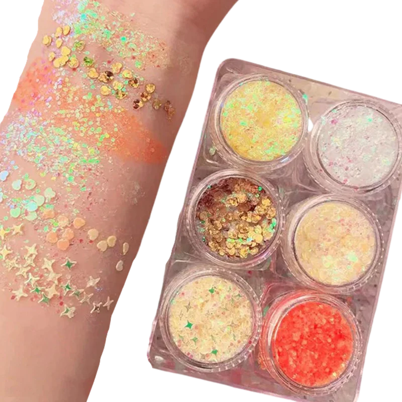 Glitzer-Set für Gesicht und Körper