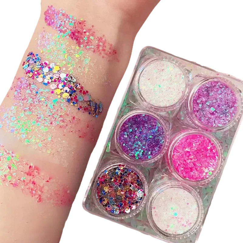 Glitzer-Set für Gesicht und Körper
