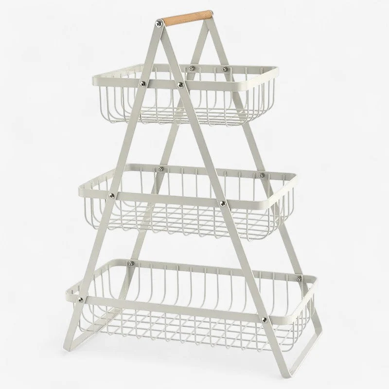OrganiStack™ | Eisenkorb mit Griff – Abnehmbare Perlen, 2- oder 3-lagig