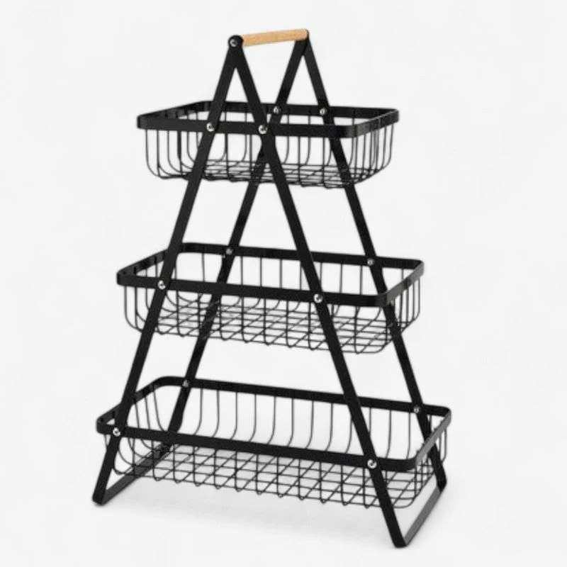 OrganiStack™ | Eisenkorb mit Griff – Abnehmbare Perlen, 2- oder 3-lagig