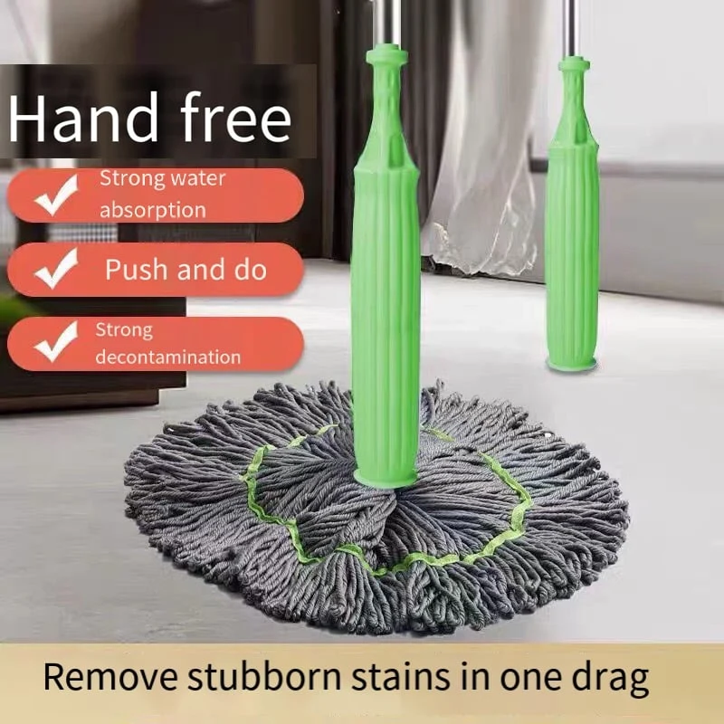 CleanTwist™ | Selbstauswringender Mikrofaser-Mopkopf – Handfreies Auswringen, 55 cm