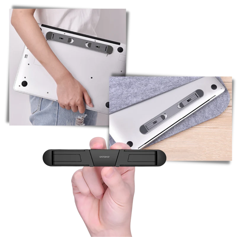 Leichter, unsichtbarer Aluminiumhalter für Laptops