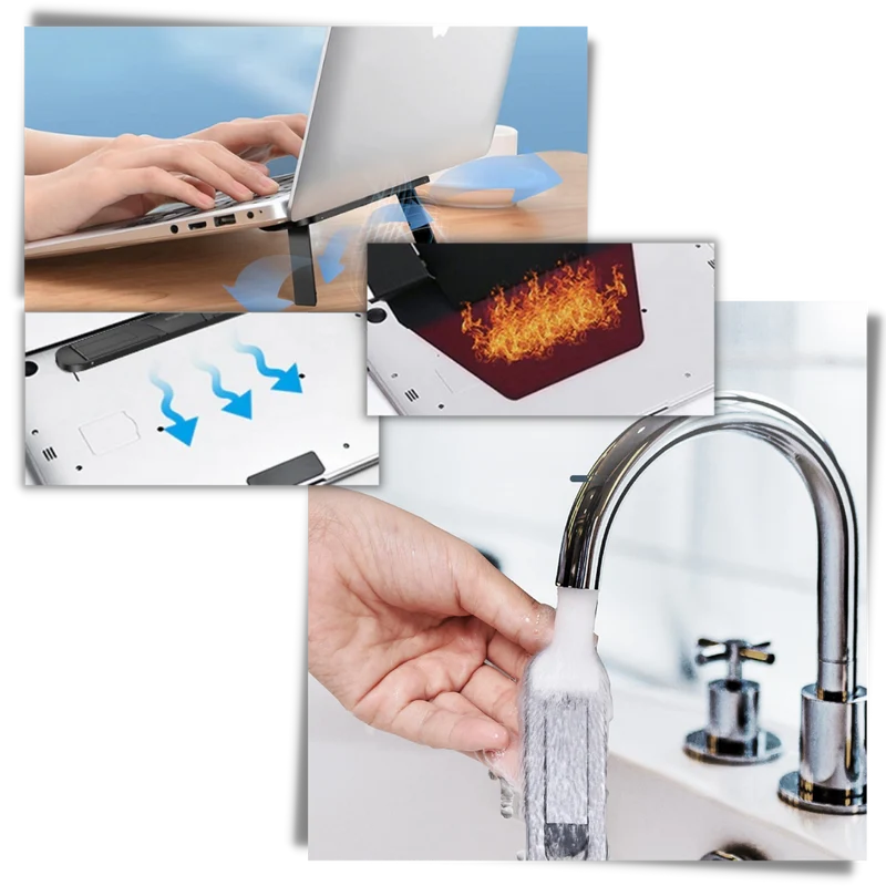 Leichter, unsichtbarer Aluminiumhalter für Laptops