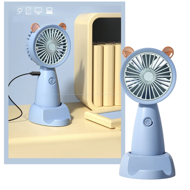 Mini-USB-Ventilator mit Handyhalterung