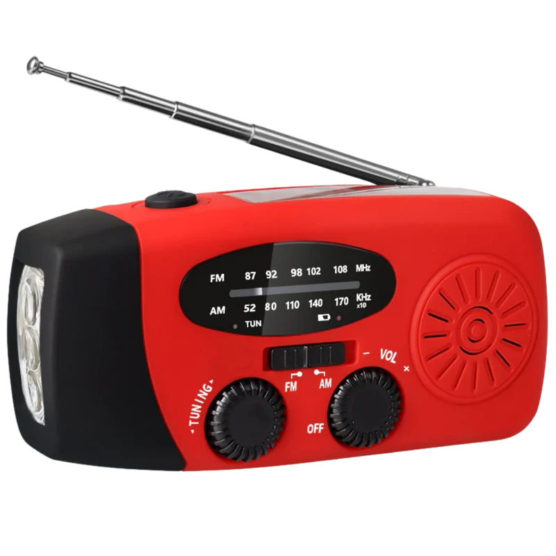 Multifunktionales Dynamo-Notfallradio