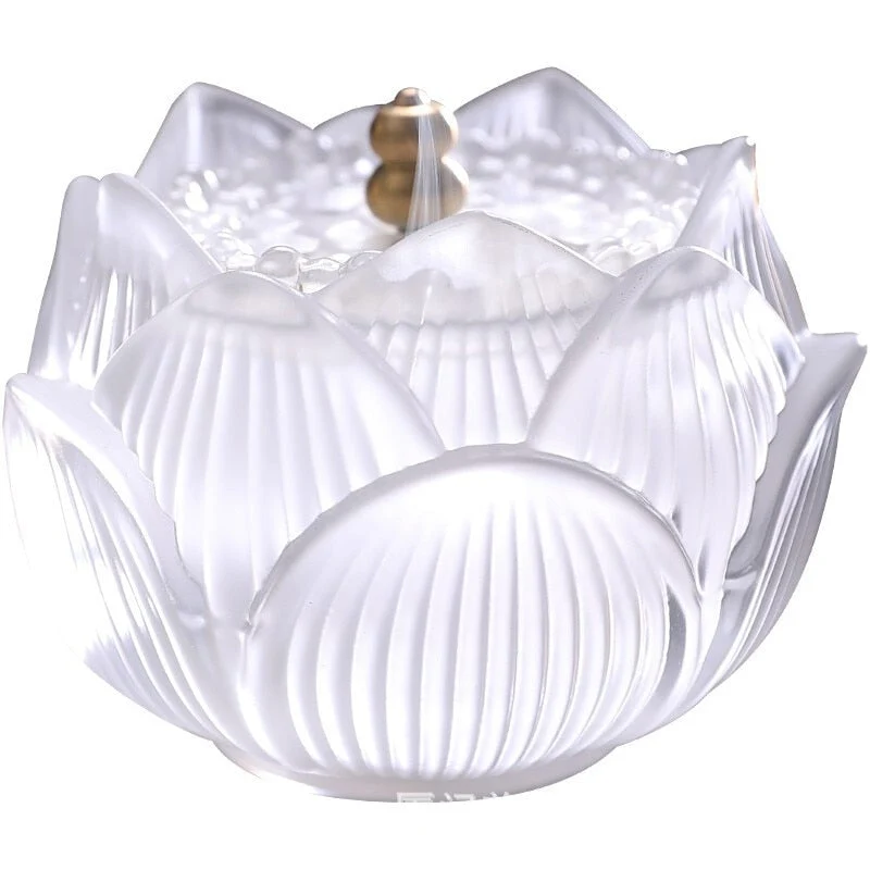 Skanto Decor Skanto Indoor Räucherofen Zeder Ofen Lotus Wasser Glasierter Rauchstempel Ofen Ornament