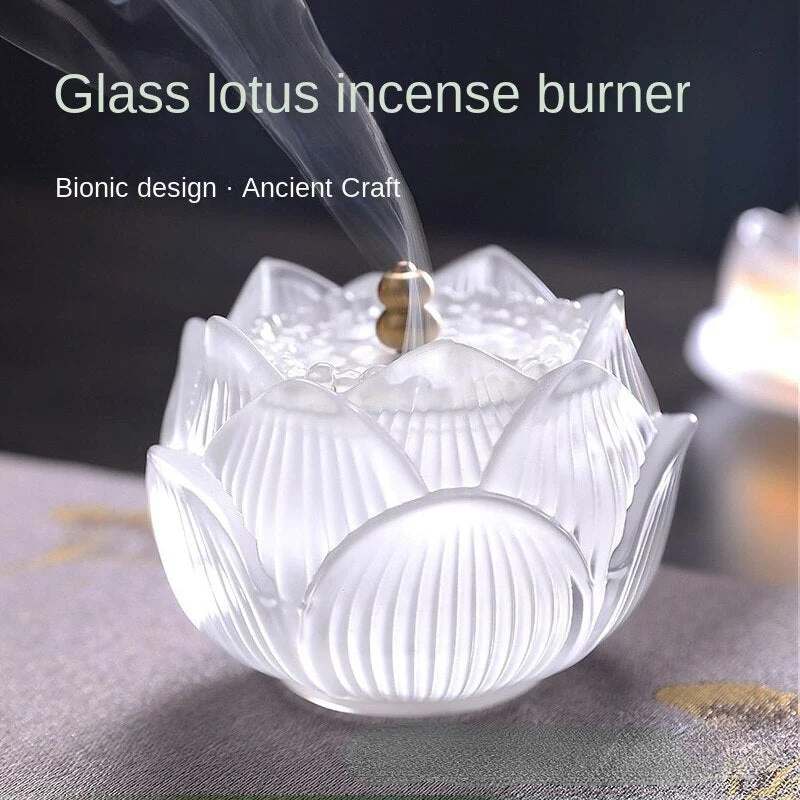 Skanto Decor Skanto Indoor Räucherofen Zeder Ofen Lotus Wasser Glasierter Rauchstempel Ofen Ornament