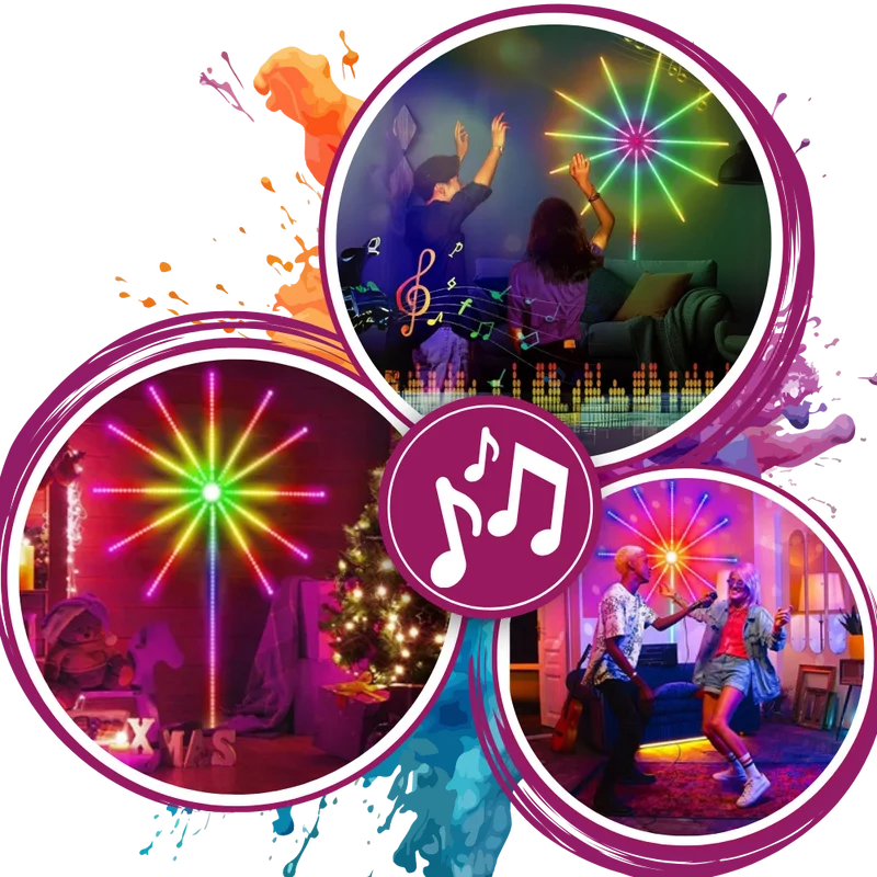 Musiksynchronisierte LED-Lichtstreifen