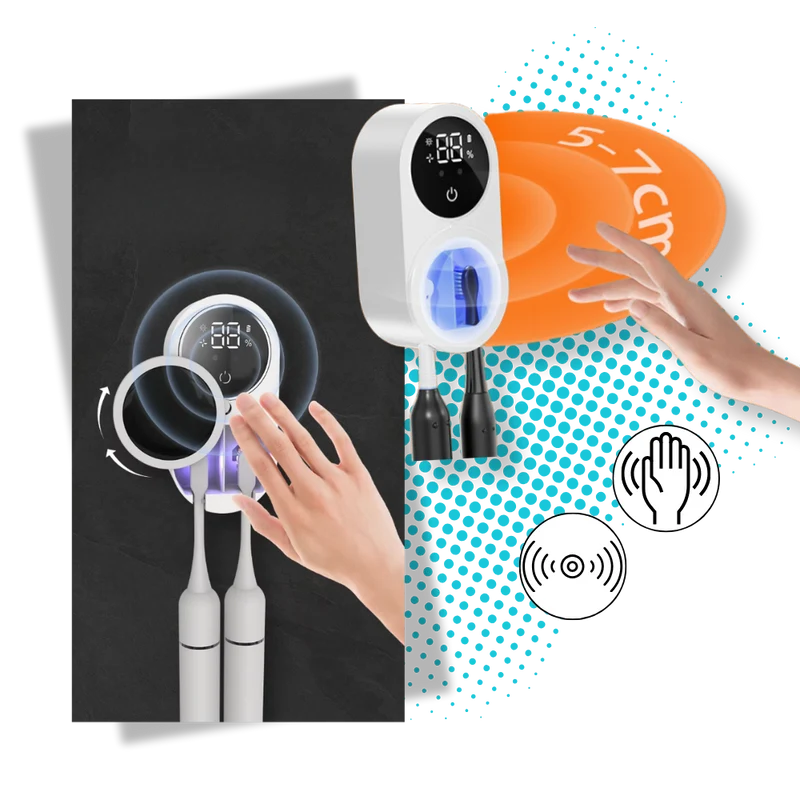 UV-Zahnbürsten-Sterilisator mit LED-Smart-Display