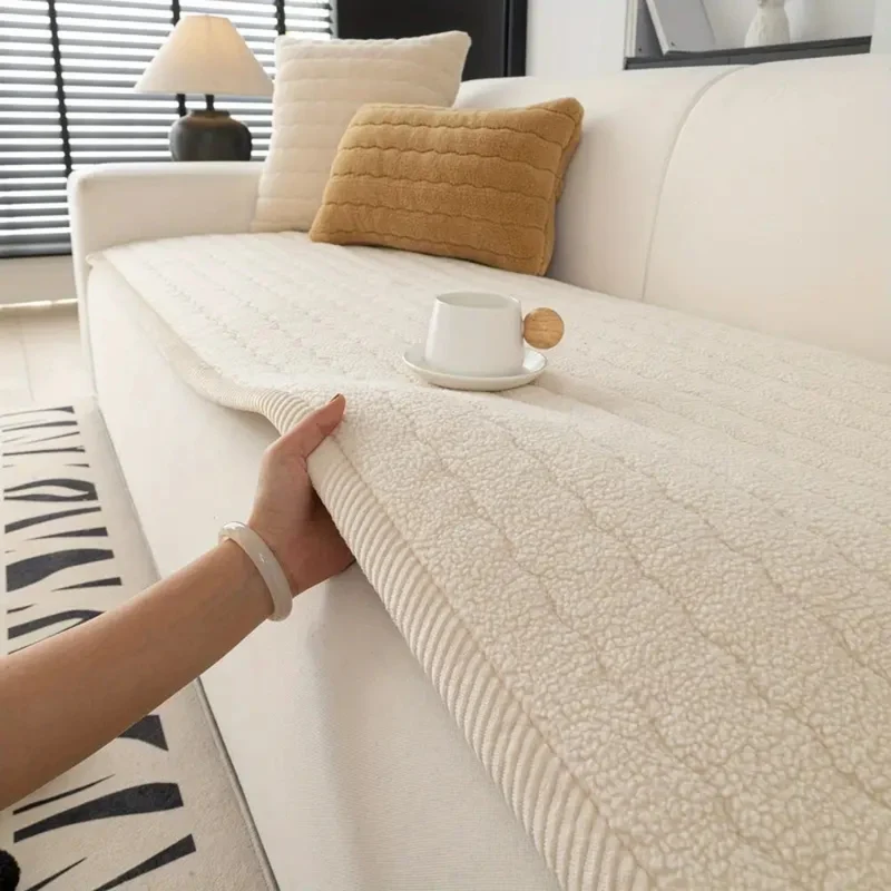 Sofina™ | Plüsch Sofabezug | Bezug für Sofa | Sofa Überwurf