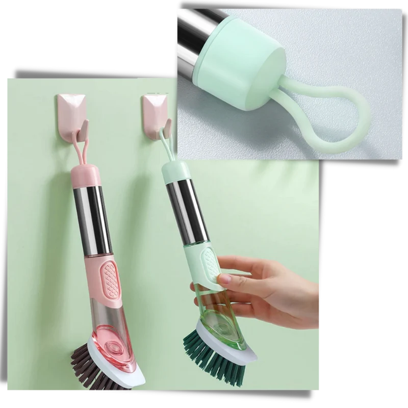 Reinigungsbürste mit Seifenspender