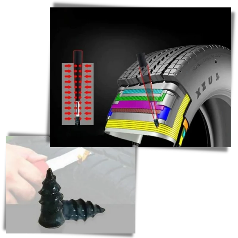 Reparatur-Nägel für Gummireifen