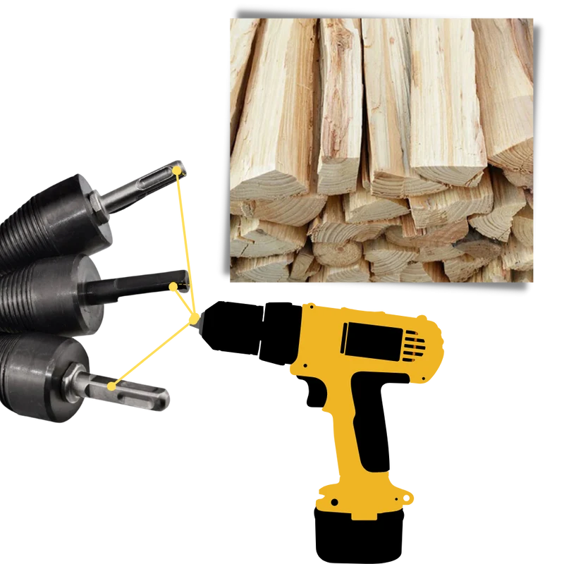 Holzspalter-Bohrer