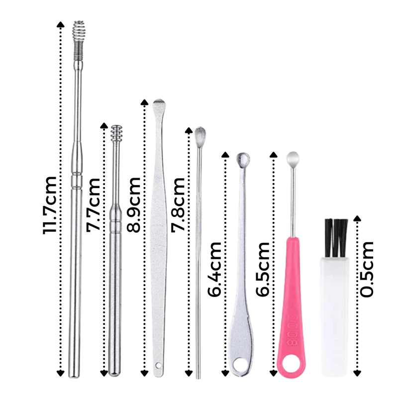 Edelstahl-Ohrwachsentfernungs-Werkzeugset