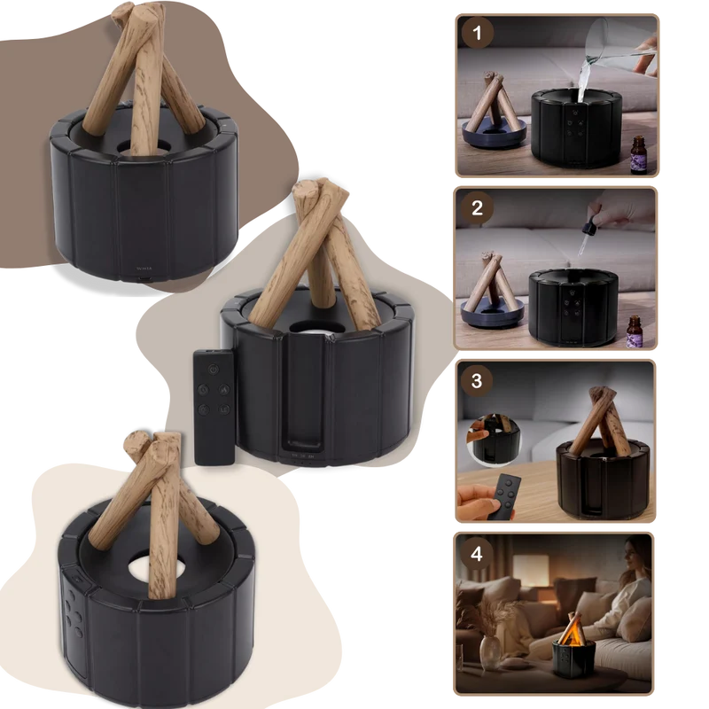 Fesselnder Lagerfeuer-Aromatherapie-Diffusor