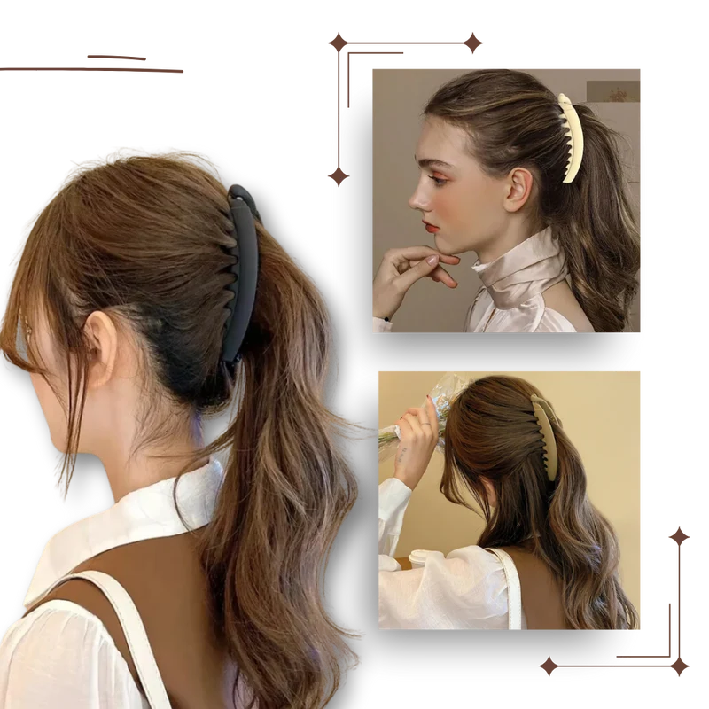 Eleganter Pferdeschwanz-Haarclip
