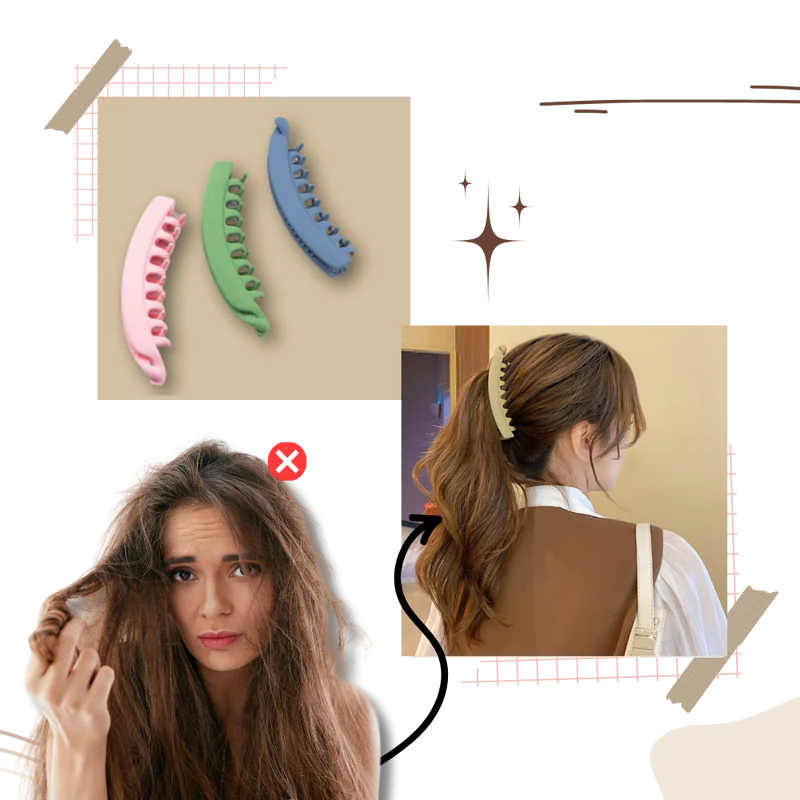 Eleganter Pferdeschwanz-Haarclip