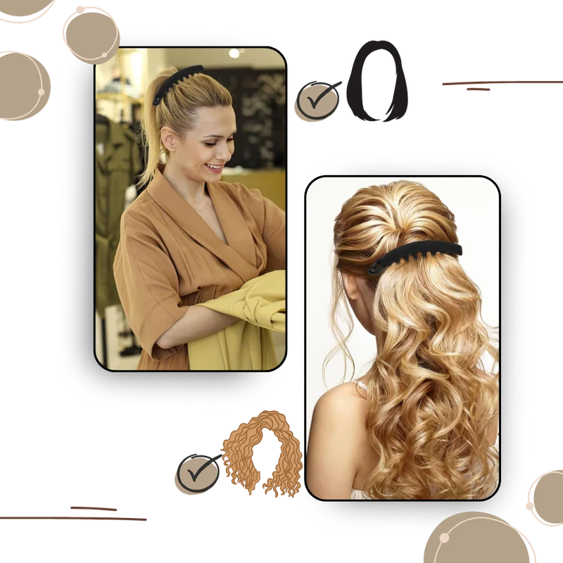 Eleganter Pferdeschwanz-Haarclip