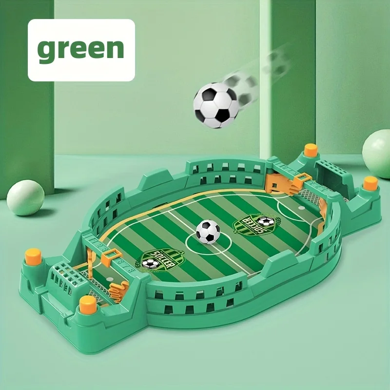 Interaktives Fußballspiel für Kinder – 2-Spieler-Tischspiel, Eltern-Kind-Aktivität, Tragbares Puzzle in Blau/Grün