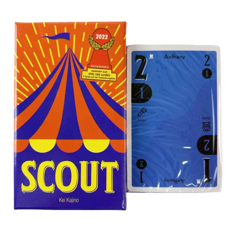 Circus Scout Kartenspiel für 2-5 Spieler – Lustiges Pokerdeck für Party-Unterhaltung