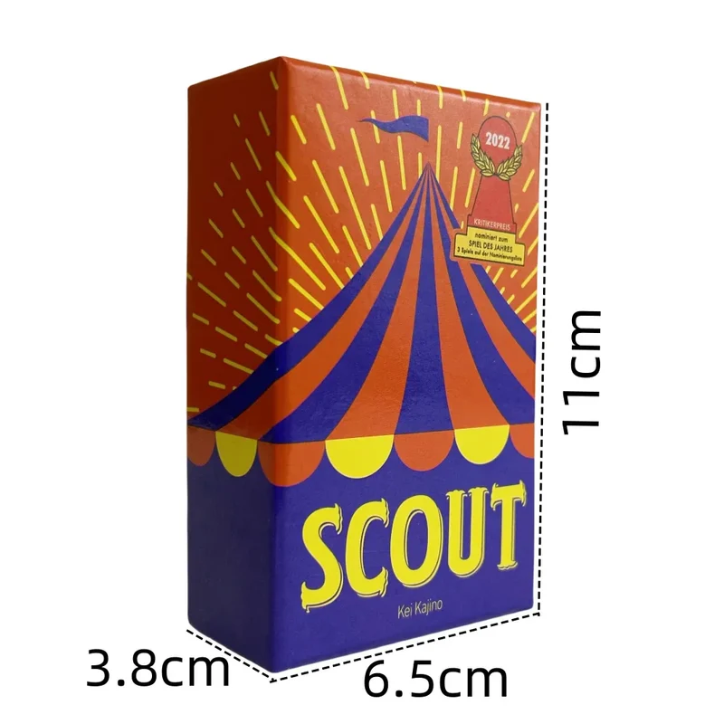 Circus Scout Kartenspiel für 2-5 Spieler – Lustiges Pokerdeck für Party-Unterhaltung