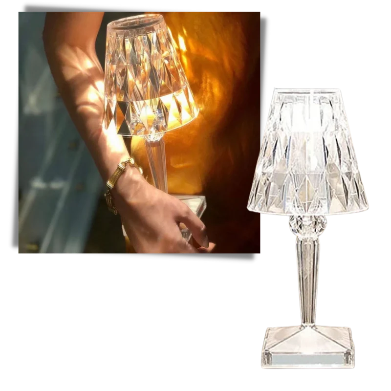 Schreibtischlampe aus Acrylkristall