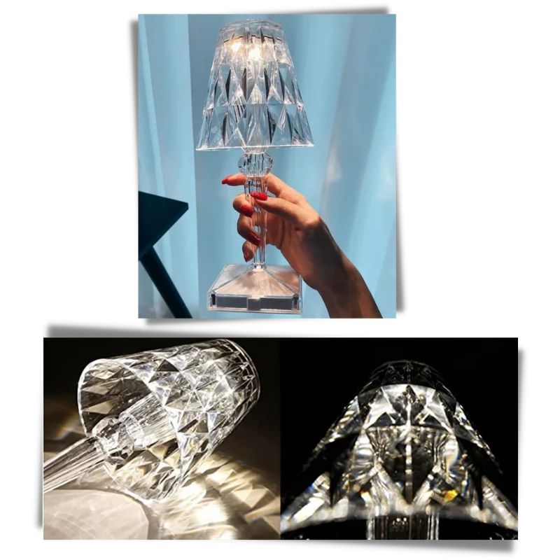 Schreibtischlampe aus Acrylkristall
