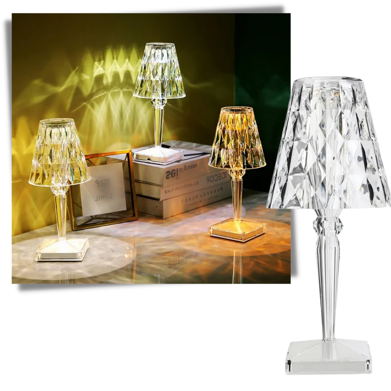 Schreibtischlampe aus Acrylkristall