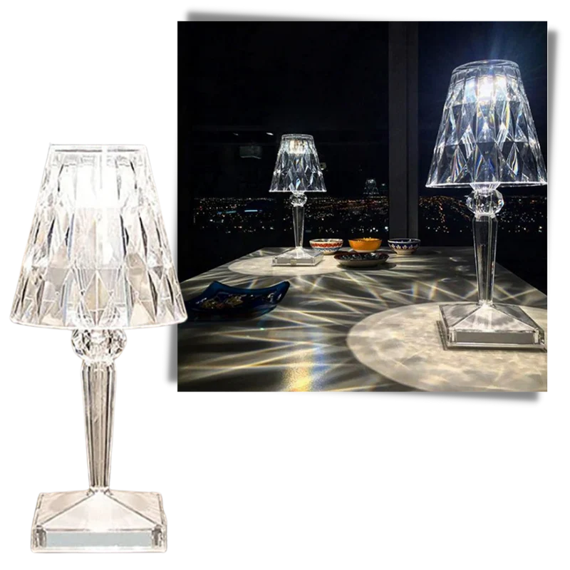 Schreibtischlampe aus Acrylkristall